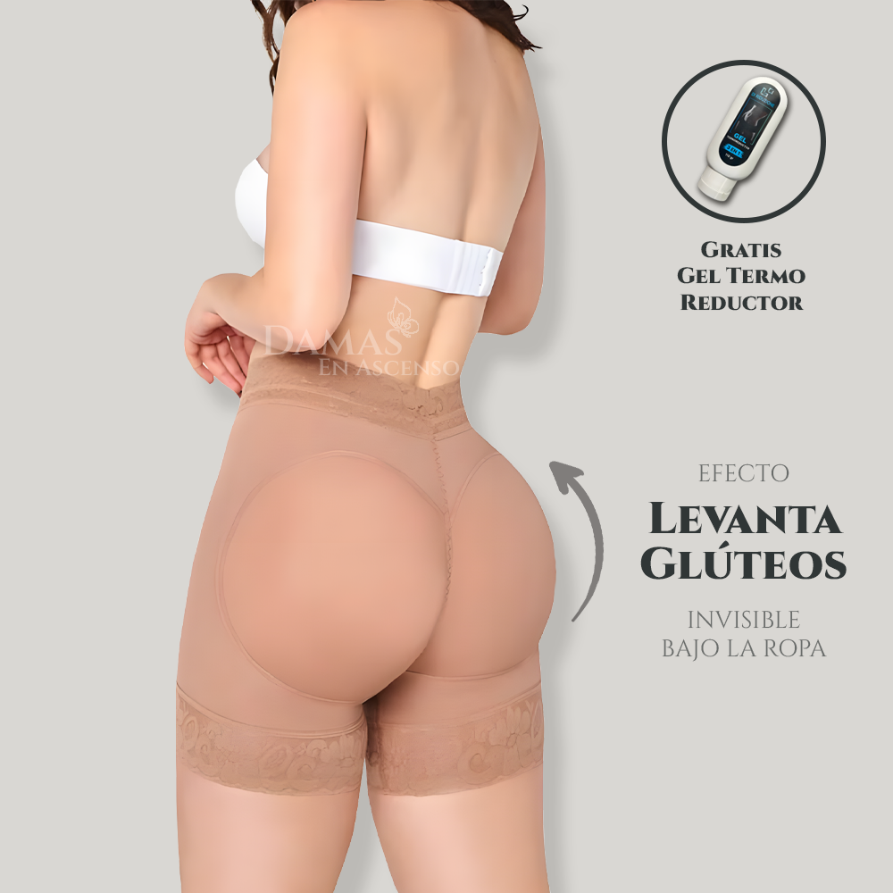 Panty Levanta Cola Tipo Short + Gel Termo Reductor